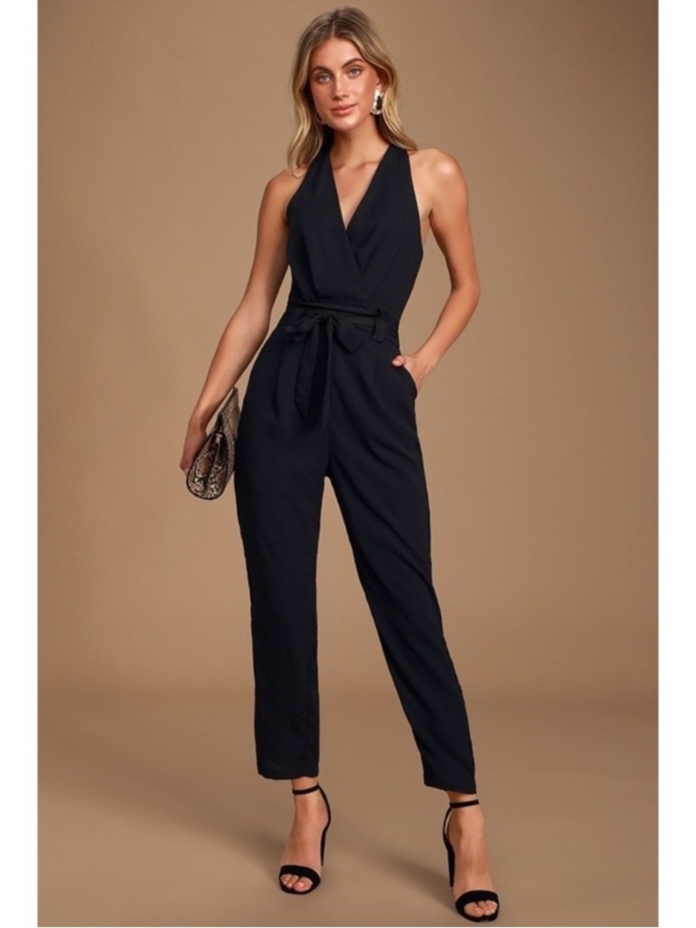 Lulu’s In the City Sleeveless Jumpsuit